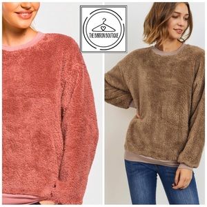 NWT! Plush Kangaroo Pullovers